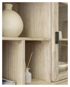 Kave Home Alen Bokreol - Hvitpigmentert Akasiefinér, H166 -UNOLIVING Butikk LA01842 8 d1cd