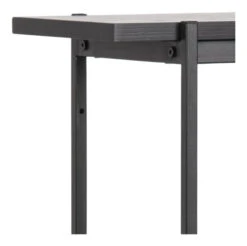 Angus Reol M. Skap, H113,8, Sort Melamin -UNOLIVING Butikk angus reol h1138 melamin sort ask reol AC03268 6 85a2