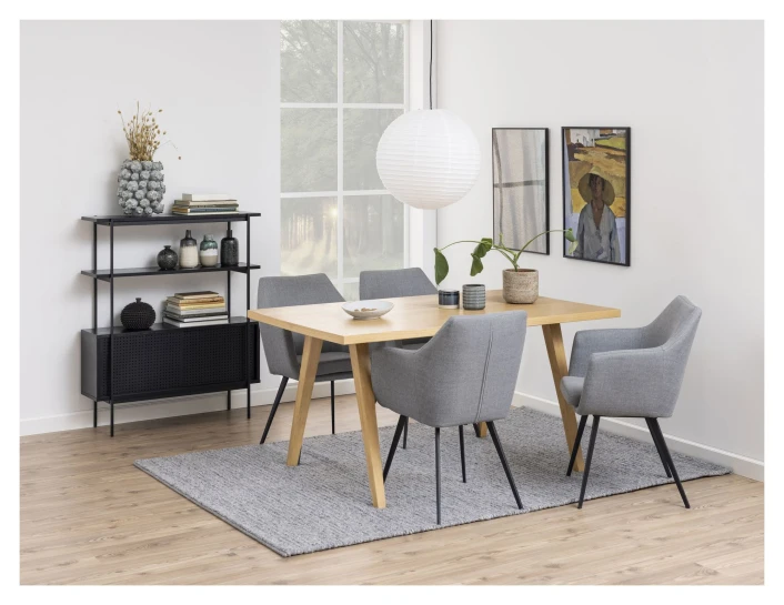 Angus Reol M. Skap, H113,8, Sort Melamin - Bilde 7