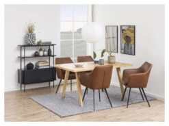 Angus Reol M. Skap, H113,8, Sort Melamin -UNOLIVING Butikk angus reol h1138 melamin sort ask reol AC03268 8 3c93