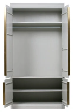 BePureHome Organze Garderobeskap H106 - Mist -UNOLIVING Butikk bepurehome organize garderobeskab 215x110 graamessing garderobeskab EE01199 3 24f2