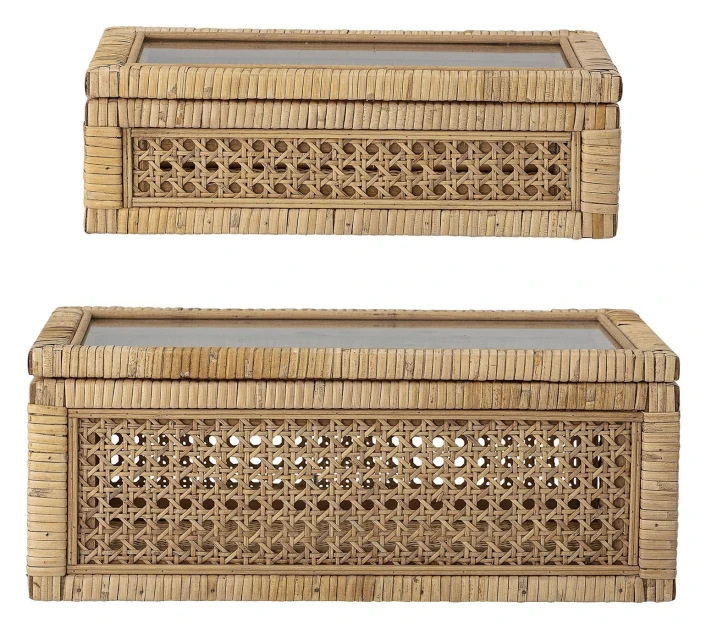 Bloomingville Esker - Rattan/Glass 1 Bloomingville Esker - Rattan/Glass