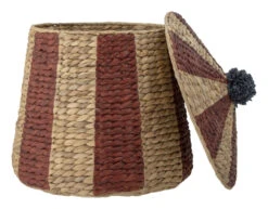 Birsen Kurv M. Lokk - Rød -UNOLIVING Butikk bloomingville mini birsen kurv m laag roed kurv BL02230 3 49c6