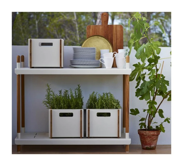 Cane-line - Frame Reolsystem M/2 Hyller - Hvit - Bilde 2