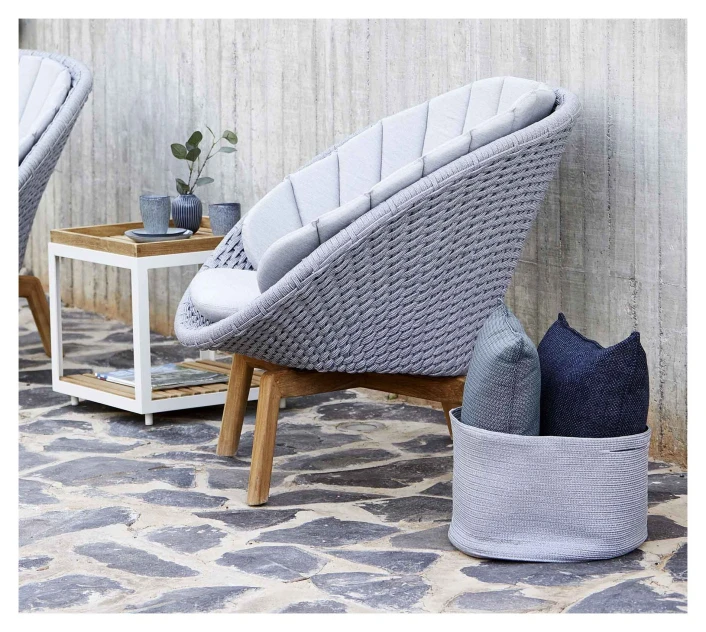 Cane-line Soft Rope Kurv Mellem, Ø 40 Cm , Lysegrå - Bilde 2