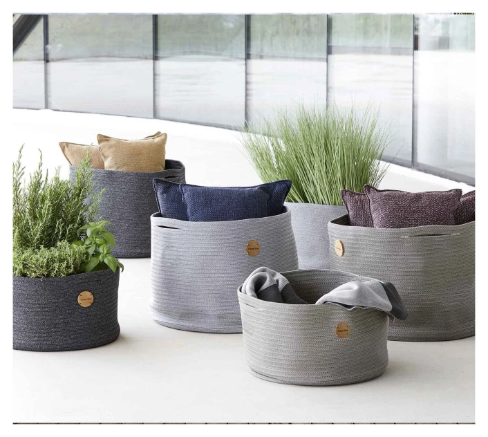 Cane-line Soft Rope Kurv Stor, Ø 50 Cm, Mørkegrå - Bilde 2