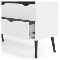 Delta Dobbelt Kommode - Svart