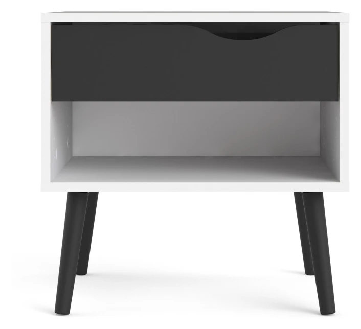 Delta Sengebord M/skuffe - Svart - Bilde 2