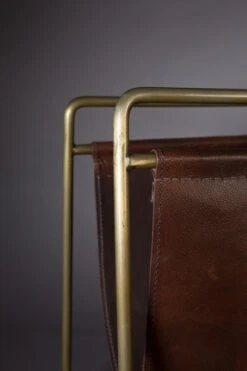 Dutchbone - Scholar Magasinholder - Skinn -UNOLIVING Butikk dutchbone scholar magasinholder laeder magasinholdere DB00253 5 095b