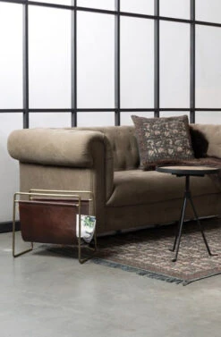 Dutchbone - Scholar Magasinholder - Skinn -UNOLIVING Butikk dutchbone scholar magasinholder laeder magasinholdere DB00253 8 9148