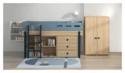 FLEXA - Popsicle Tøyskap Blueberry 138x88cm -UNOLIVING Butikk flexa popsicle klaedeskab blueberry 138x88cm klaedeskab FL00642 2 2a36