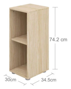 FLEXA - Popsicle Hylle Smal Eik -UNOLIVING Butikk flexa popsicle reol smal eg reol FL00634 10 9228