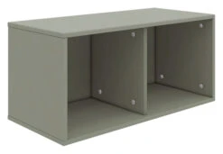 Front 17 FLEXA Roomie Bokhylle M. 2 Rom, Lys Grønn