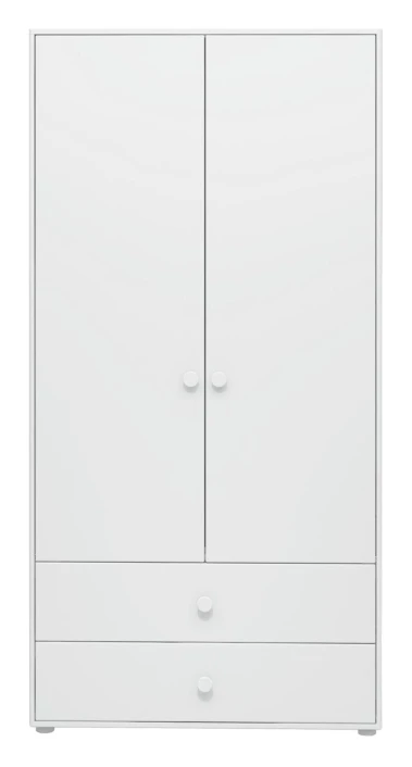 Roomie Garderobeskap M. 2 Dører - Hvit 1 Roomie Garderobeskap M. 2 Dører - Hvit