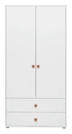 Roomie Garderobeskap M. 2 Dører - Rosa/Hvit