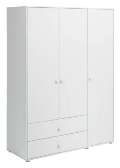 Roomie Garderobeskap M. 3 Dører - Hvit 7 Roomie Garderobeskap M. 3 Dører - Hvit -UNOLIVING Butikk flexa roomie garderobeskab m 3 laager hvid FL01238 3 28fd