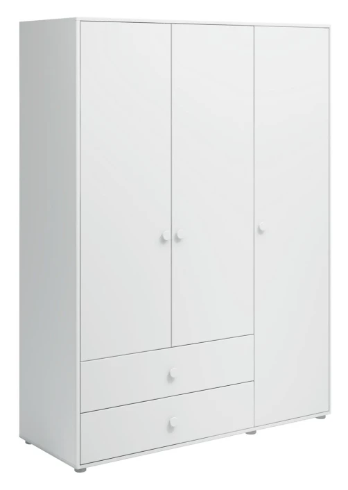 Roomie Garderobeskap M. 3 Dører - Hvit 3 Roomie Garderobeskap M. 3 Dører - Hvit - Bilde 3