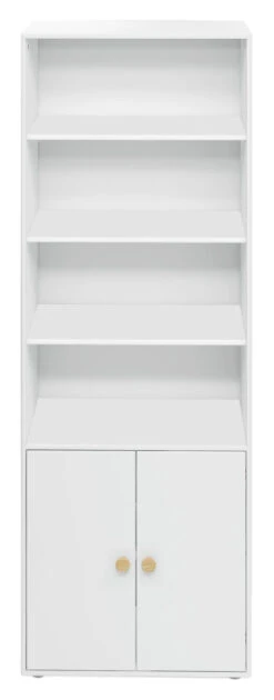 Front 35 Roomie Maxi-reol M. 2 Dører - Hvit/Eik