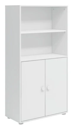 Roomie Midi-reol M. 2 Dører - Hvit 7 Roomie Midi-reol M. 2 Dører - Hvit -UNOLIVING Butikk flexa roomie midi reol m 2 laager hvid FL01252 3 8429