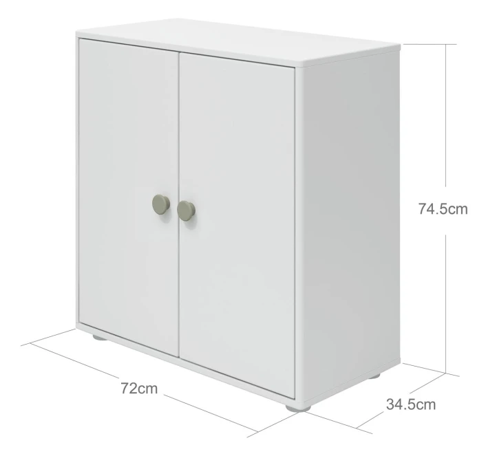 Roomie Mini-reol - Grønn/Hvit 5 Roomie Mini-reol - Grønn/Hvit - Bilde 5