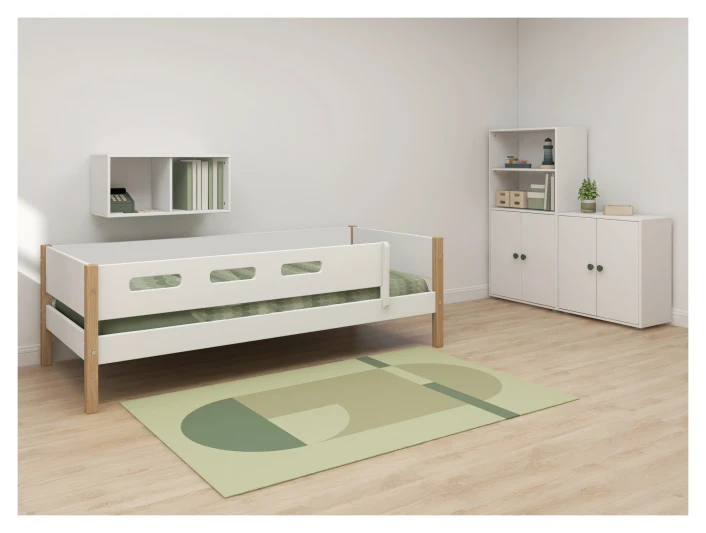 Roomie Mini-reol - Hvit/Grønn 2 Roomie Mini-reol - Hvit/Grønn - Bilde 2