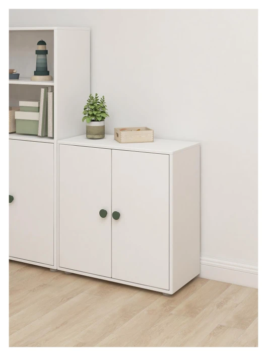 Roomie Mini-reol - Hvit/Grønn 4 Roomie Mini-reol - Hvit/Grønn - Bilde 4