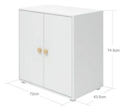 Roomie Skap - Hvit/Eik -UNOLIVING Butikk flexa roomie skab hvideg FL01227 5 c1a5