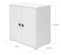 Roomie Skap - Hvit/Grønn -UNOLIVING Butikk flexa roomie skab hvidgroen FL01226 5 e7a6