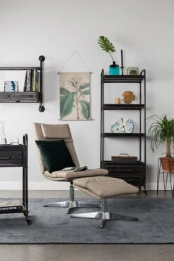 Homii - Ryan Jernreol M/hjul - Svart -UNOLIVING Butikk homii ryan jernreol mhjul sort reoler ZU01191 7 9aae