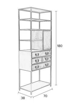 Homii - Samuel Reol M/4 Skuffer - Natur/grå 21 Homii - Samuel Reol M/4 Skuffer - Natur/grå -UNOLIVING Butikk homii samuel reol m4 skuffer naturgraa reoler ZU01316 11 eedf