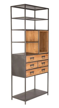 Homii - Samuel Reol M/4 Skuffer - Natur/grå 12 Homii - Samuel Reol M/4 Skuffer - Natur/grå -UNOLIVING Butikk homii samuel reol m4 skuffer naturgraa reoler ZU01316 2 f7f9