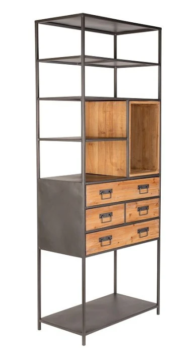 Homii - Samuel Reol M/4 Skuffer - Natur/grå 2 Homii - Samuel Reol M/4 Skuffer - Natur/grå - Bilde 2