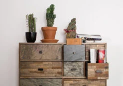 Homii - Dresser M. 8 Skuffer - Brun -UNOLIVING Butikk homii san kommode brun kommoder ZU01021 11 3185