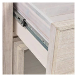 Kave Home Alen Bokreol - Hvitpigmentert Akasiefinér, H166 -UNOLIVING Butikk kave home alen bogreol hvidpigmenteret acaciefiner h166 bogreoler LA01842 6 a629