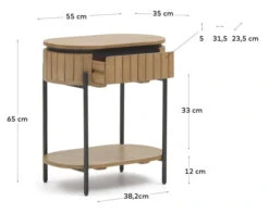 Licia Nattbord - Mango Tre -UNOLIVING Butikk kave home licia sengebord mango trae LA02653 9 7135