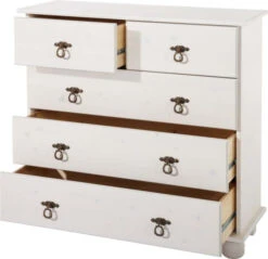 Farley Kommode Hvitlakkert Furu -UNOLIVING Butikk loft24 farley kommode hvidpigmenteret fyrretrae kommoder NT00252 4 6b92