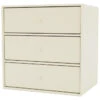 MONTANA Mini Hylle Modul M. 3 Skuffer - Vanilla