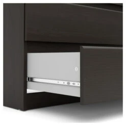 Naia Kommode - Mørkebrun - 70,1x153,6 -UNOLIVING Butikk naia kommode brun kommoder TV04271 4 9a63