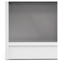 Naia Nattbord - Hvit Høyglans -UNOLIVING Butikk naia sengebord hvid hoejglans mhylde sengeborde TV04692 5 0025