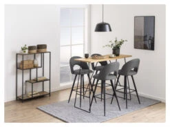 Seaford Bokhylle M. 2 Asymmetriske Hyller, Sort -UNOLIVING Butikk newhaven bogreol m 2 assymmetriske hylder sonoma eg papirsort bogreol AC03350 5 92e2