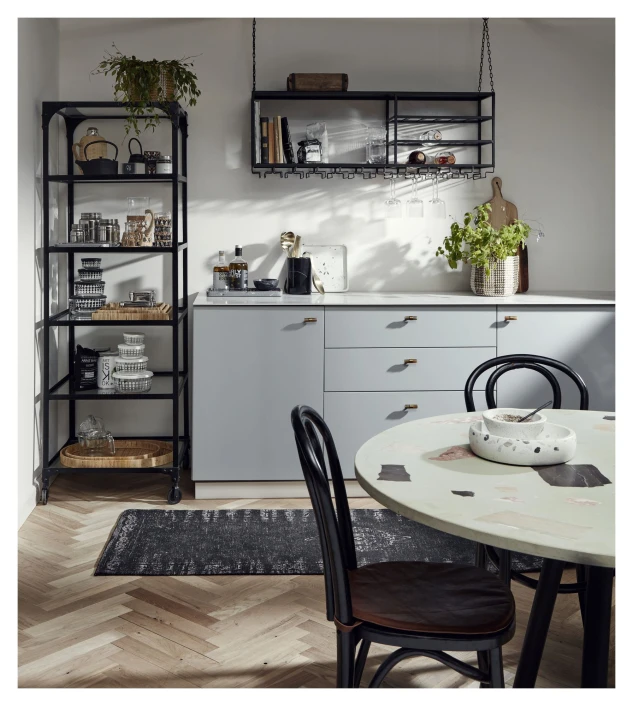 Nordal Balance Reol M. Hjul - Sort - Bilde 2