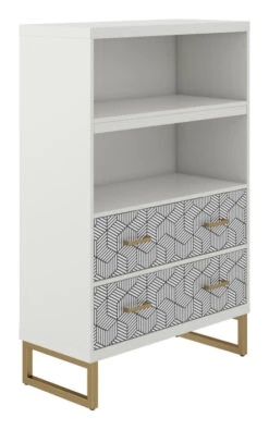 Scarlett Hylle M. Skuffer - Hvit 11 Scarlett Hylle M. Skuffer - Hvit -UNOLIVING Butikk scarlett reol m skuffer hvid reol NT01366 17 e1f8