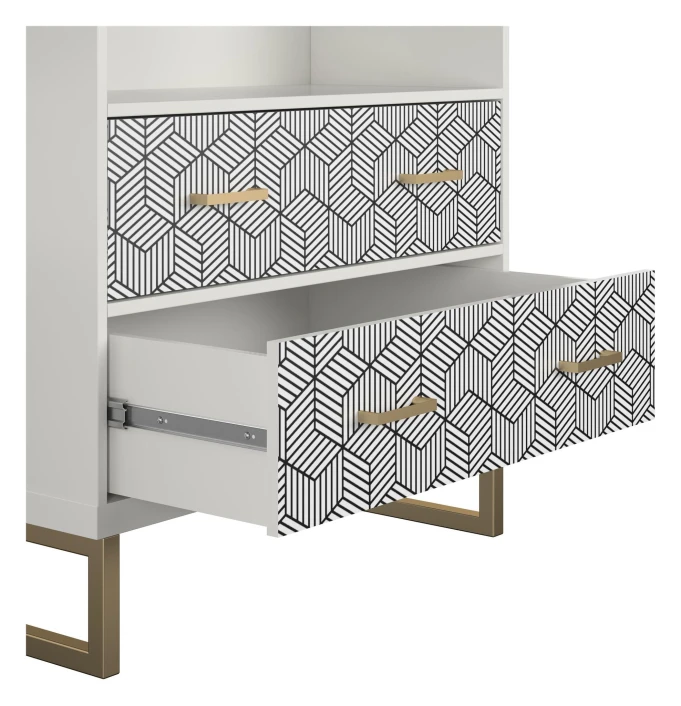 Scarlett Hylle M. Skuffer - Hvit 4 Scarlett Hylle M. Skuffer - Hvit - Bilde 4