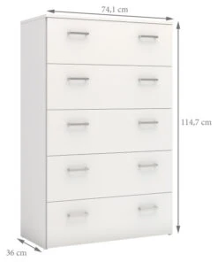 Space Kommode - Hvit 9 Space Kommode - Hvit -UNOLIVING Butikk space kommode hvid kommoder TV04550 5 dbd5