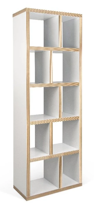 Temahome - Berlin Reol - Hvit - 198x70 1 Temahome - Berlin Reol - Hvit - 198x70