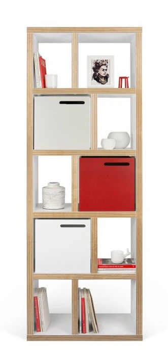 Temahome - Berlin Reol - Hvit - 198x70 3 Temahome - Berlin Reol - Hvit - 198x70 - Bilde 3