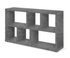 Temahome Berlin Reol - Mørk Betongrå Melamin -UNOLIVING Butikk temahome berlin reol moerk betongraa melamin reoler TE00731 3 2a11