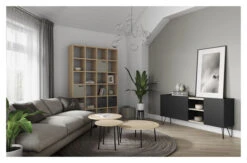 Temahome - Pombal Reol - Lys Tre -UNOLIVING Butikk temahome pombal reol egefiner reol TE00309 4 db29