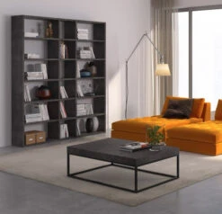 Temahome - Pombal Reol - Grå -UNOLIVING Butikk temahome pombal reol graa 18 rum reoler TE00366 5 6d7b