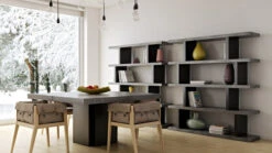 Step  Reol - Grå -UNOLIVING Butikk temahome step reol graa reoler TE00362 4 148f